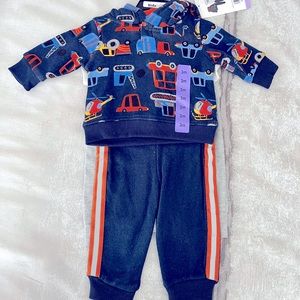 NWT 4 PIECE NAVY CONSTRUCTION SET FOR INFANTS